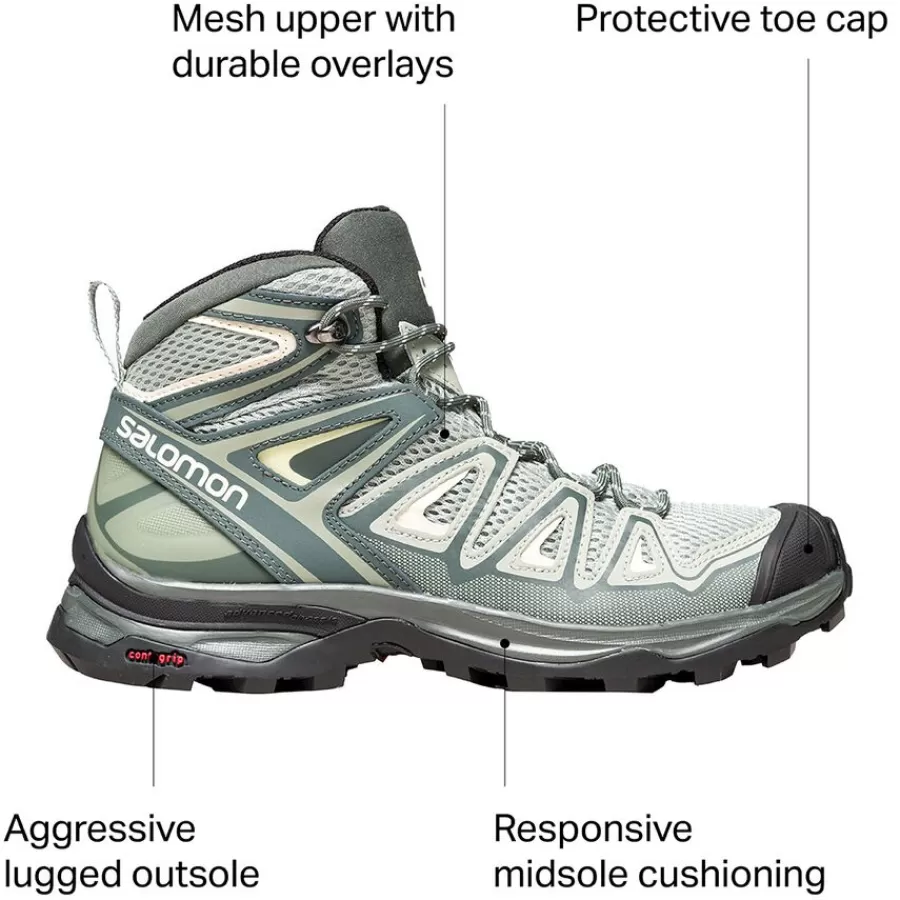 Women Salomon Footwear^Outlet – X Ultra Mid 3 Aero Hiking Boot – Women'S